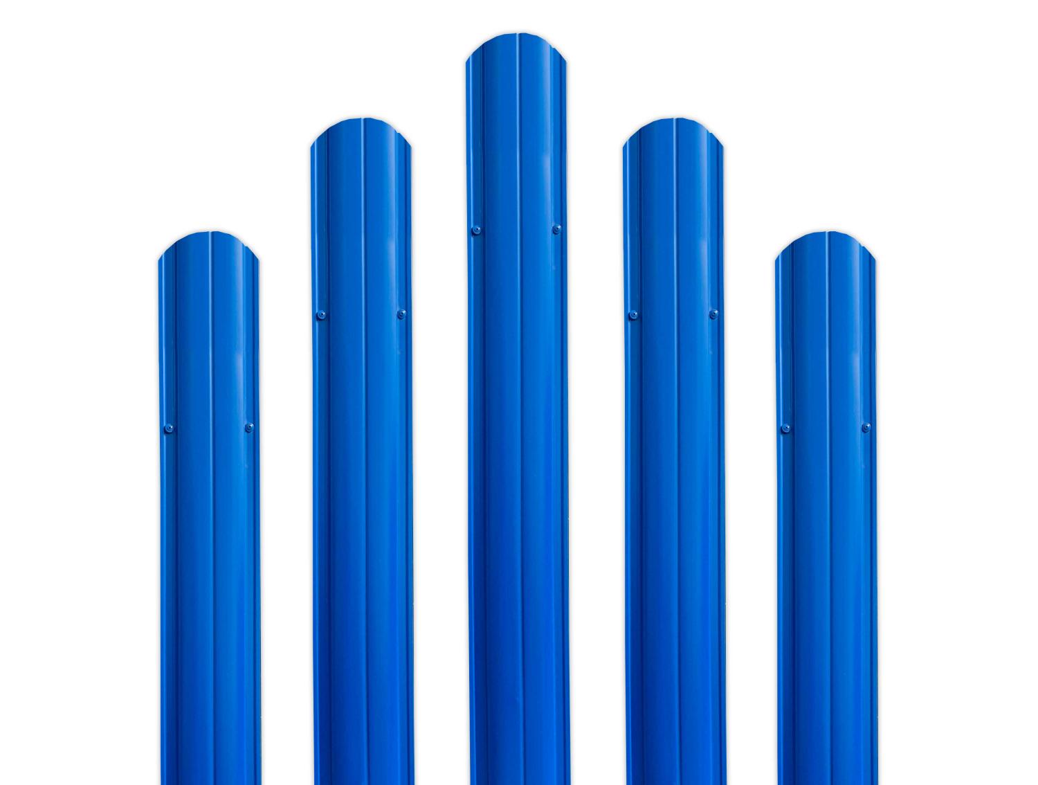 Штакетник круглый фигурный 0,35 (117х2000) RAL5005 синий