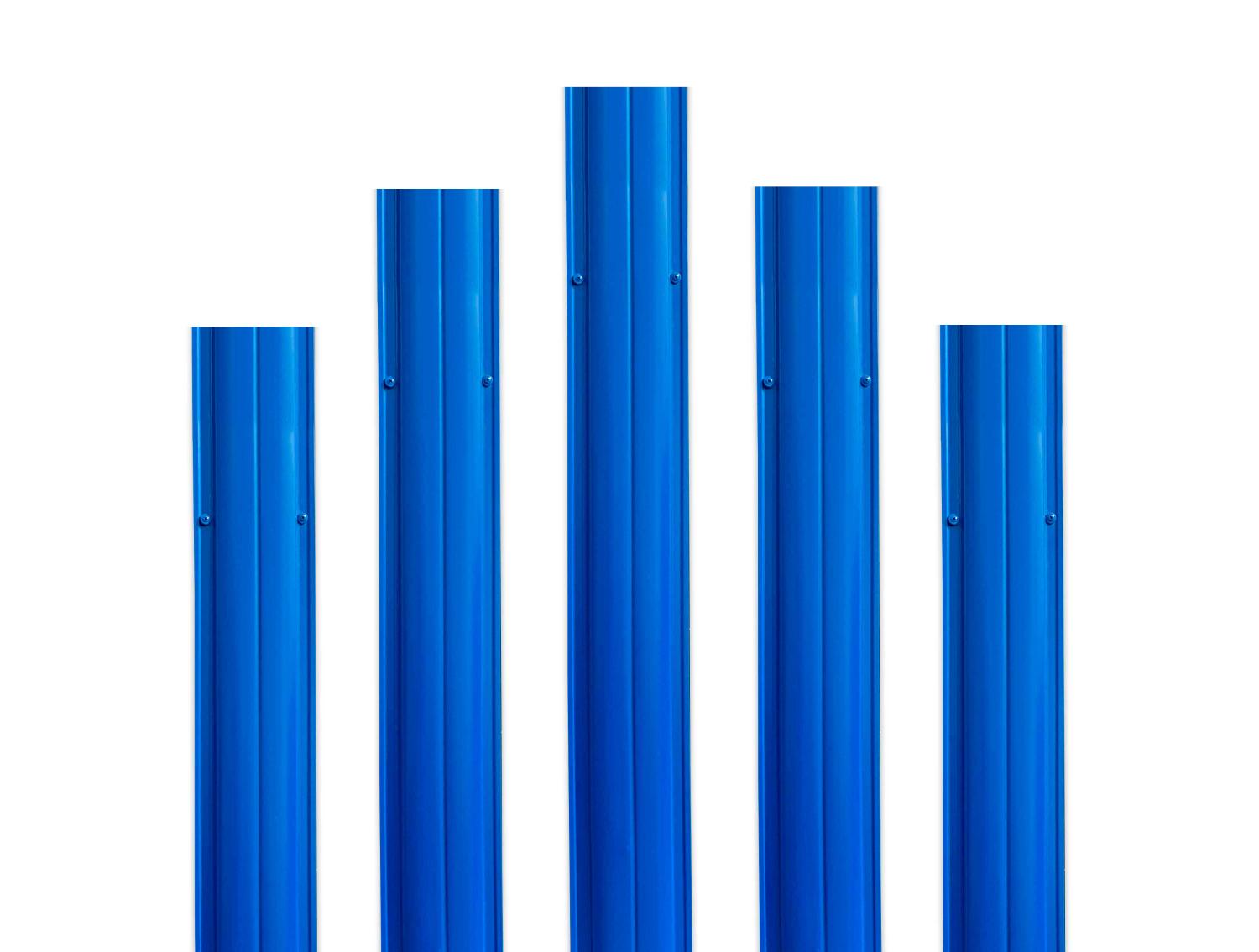 Штакетник круглый прямой 0,35 (117х2000) RAL5005 синий