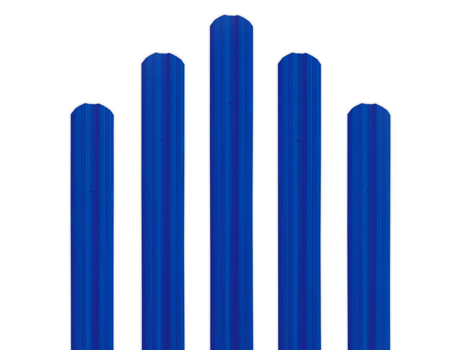 Штакетник М-образный фигурный 0,35 111х2000 RAL5005 синий