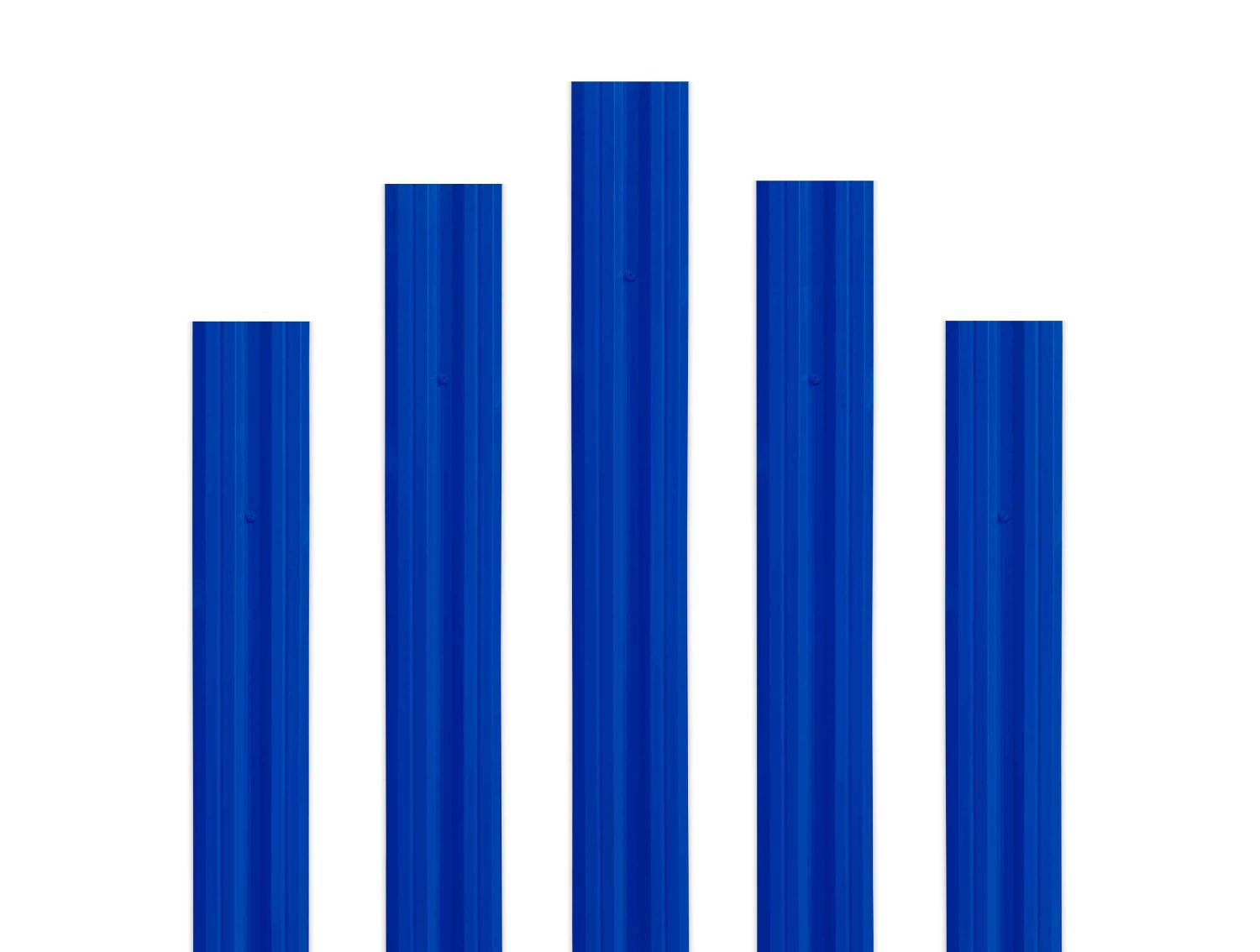Штакетник М-образный прямой 0,35 111х2000 RAL5005 синий